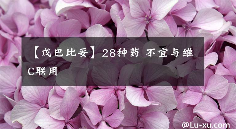 【戊巴比妥】28种药 不宜与维C联用