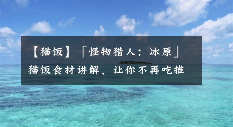 【猫饭】「怪物猎人：冰原」猫饭食材讲解，让你不再吃推荐猫饭