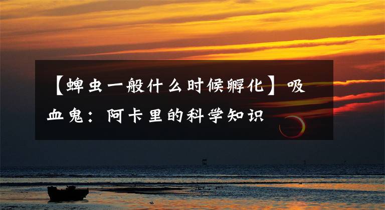 【蜱虫一般什么时候孵化】吸血鬼：阿卡里的科学知识文章配图