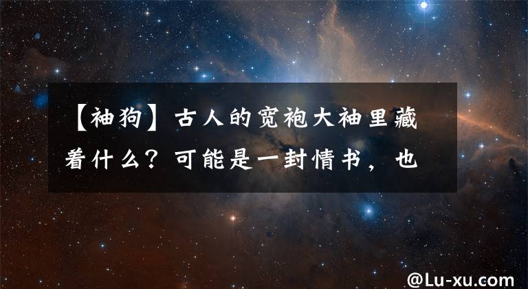 【袖狗】古人的宽袍大袖里藏着什么？可能是一封情书，也可能是一只爱犬 | 此刻夜读