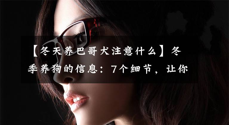 【冬天养巴哥犬注意什么】冬季养狗的信息：7个细节，让你的狗健康地过冬。文章配图