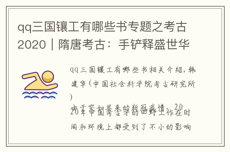 qq三国镶工有哪些书专题之考古2020︱隋唐考古：手铲释盛世华章，妙笔书多元一体