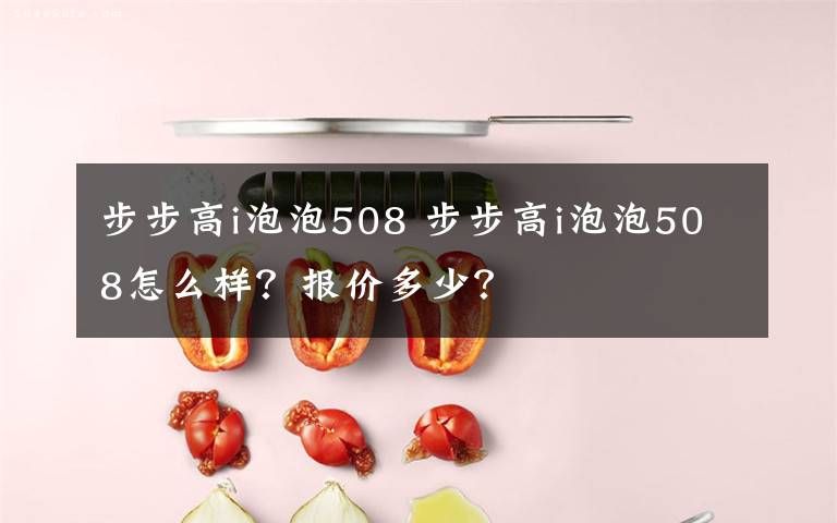 步步高i泡泡508 步步高i泡泡508怎么样？报价多少？文章配图