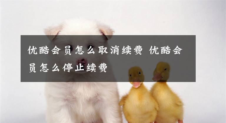 优酷会员怎么取消续费 优酷会员怎么停止续费文章配图