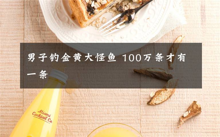 男子钓金黄大怪鱼 100万条才有一条文章配图
