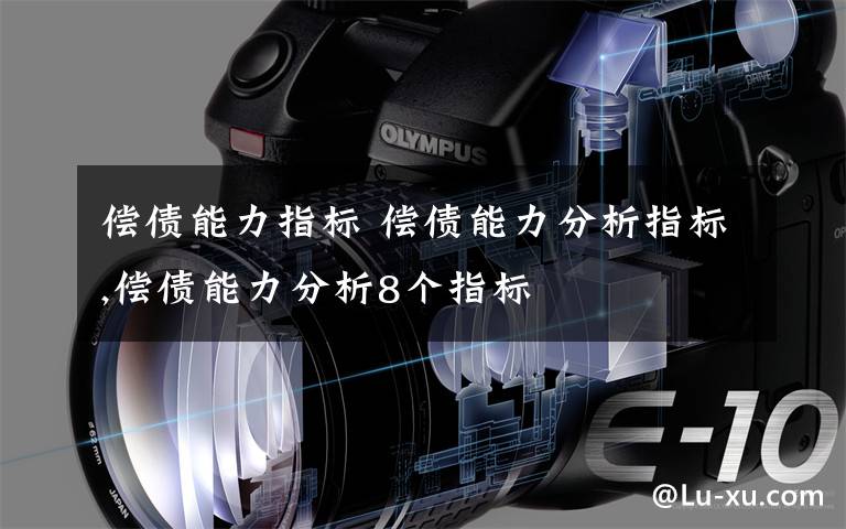 偿债能力指标 偿债能力分析指标,偿债能力分析8个指标文章配图