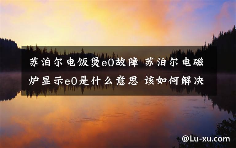 苏泊尔电饭煲e0故障 苏泊尔电磁炉显示e0是什么意思 该如何解决【图文详解】文章配图