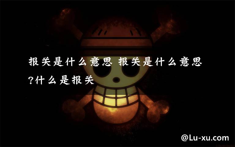 报关是什么意思 报关是什么意思?什么是报关文章配图