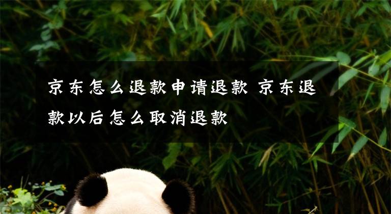 京东怎么退款申请退款 京东退款以后怎么取消退款文章配图