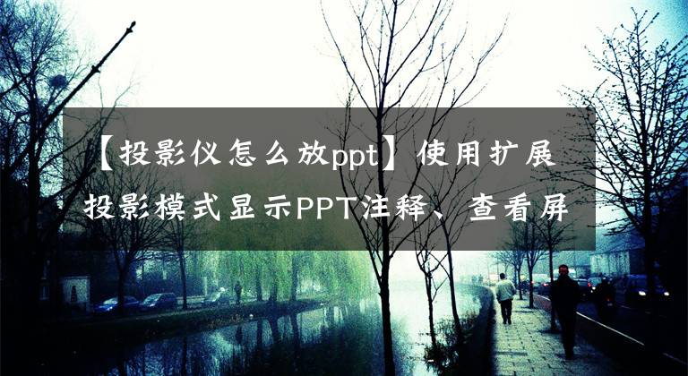 【投影仪怎么放ppt】使用扩展投影模式显示PPT注释、查看屏幕和演示文章配图