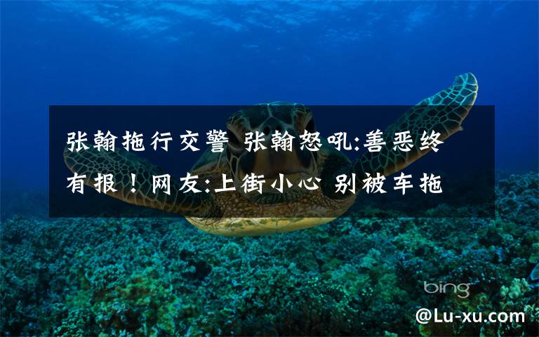 张翰拖行交警 张翰怒吼:善恶终有报！网友:上街小心 别被车拖走！文章配图