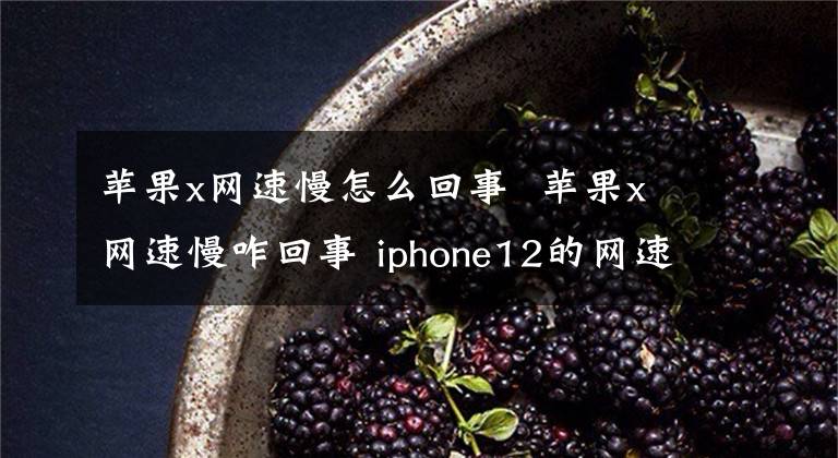 苹果x网速慢怎么回事 苹果x网速慢咋回事 iphone12的网速突然变慢是怎么回事