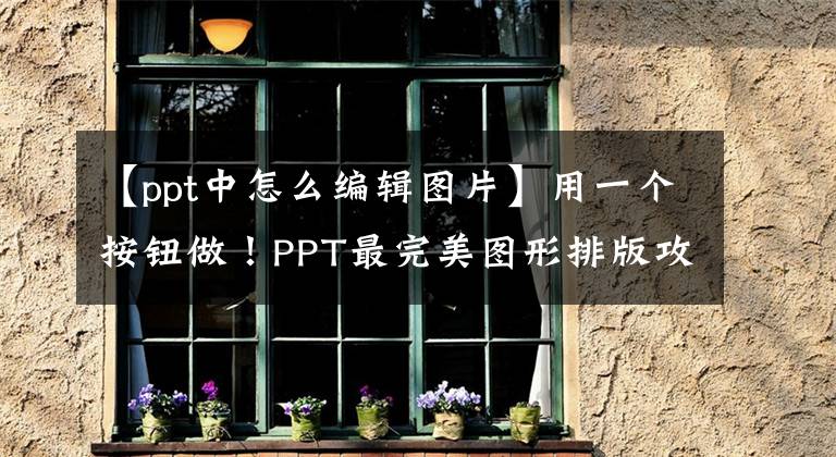 【ppt中怎么编辑图片】用一个按钮做！PPT最完美图形排版攻略文章配图