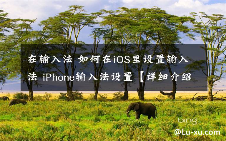 在输入法 如何在iOS里设置输入法 iPhone输入法设置【详细介绍】文章配图