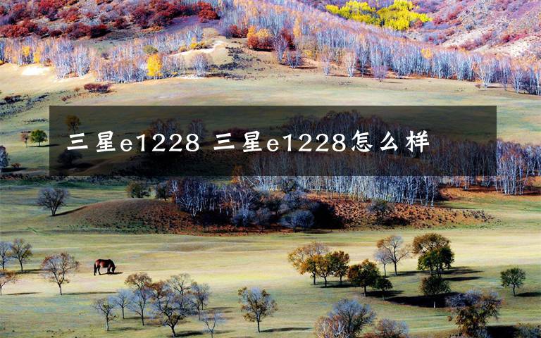 三星e1228 三星e1228怎么样文章配图