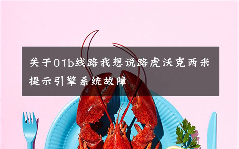 关于01b线路我想说路虎沃克两米提示引擎系统故障文章配图