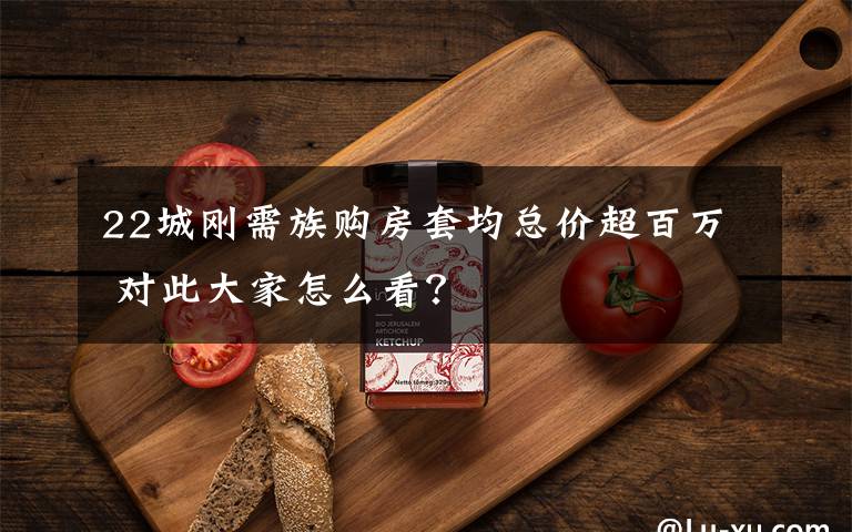 22城刚需族购房套均总价超百万 对此大家怎么看？文章配图