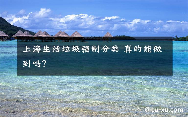 上海生活垃圾强制分类 真的能做到吗？文章配图