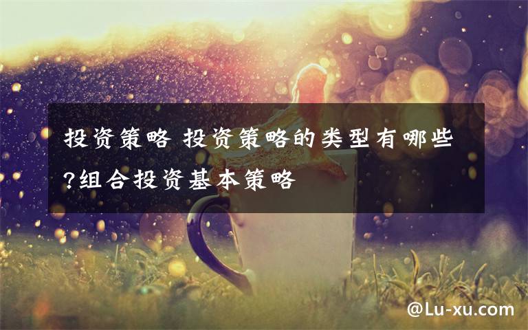 投资策略 投资策略的类型有哪些?组合投资基本策略文章配图