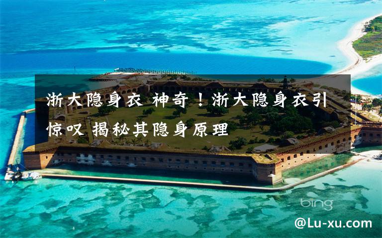 浙大隐身衣 神奇！浙大隐身衣引惊叹 揭秘其隐身原理文章配图