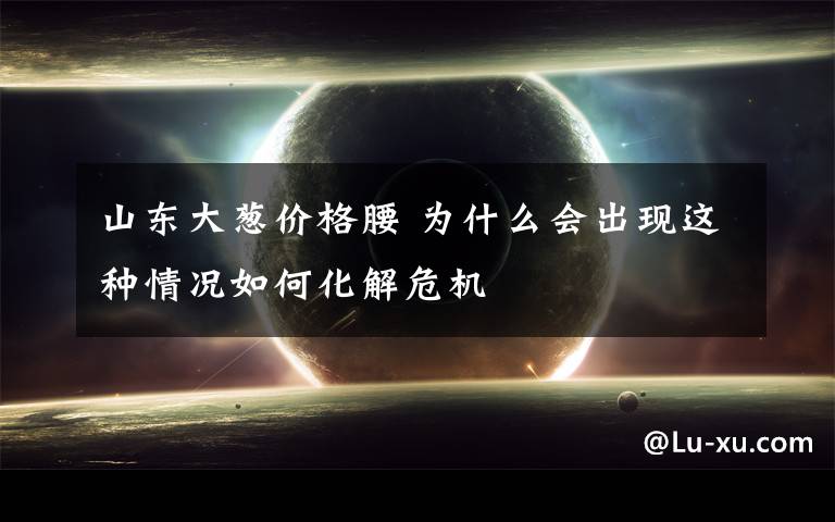 山东大葱价格腰 为什么会出现这种情况如何化解危机文章配图