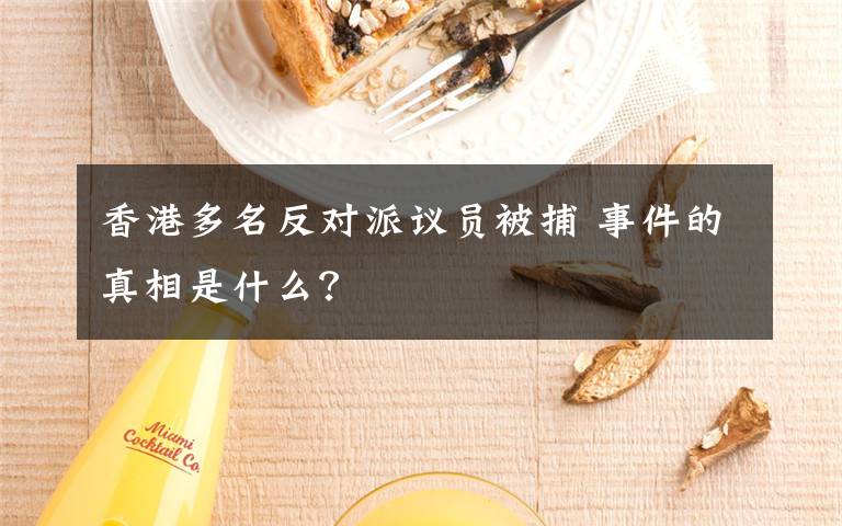 香港多名反对派议员被捕 事件的真相是什么？