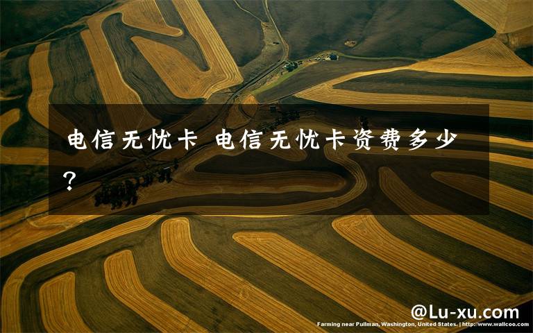 电信无忧卡 电信无忧卡资费多少？文章配图