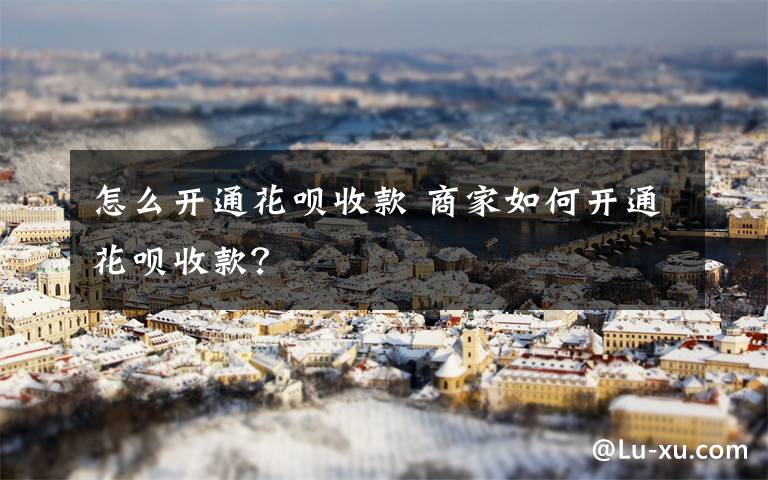 怎么开通花呗收款 商家如何开通花呗收款？文章配图
