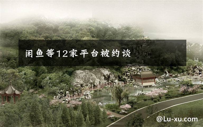 闲鱼等12家平台被约谈文章配图
