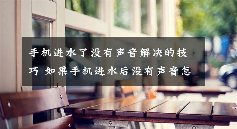 手机进水了没有声音解决的技巧 如果手机进水后没有声音怎么办文章配图