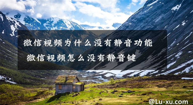 微信视频为什么没有静音功能 微信视频怎么没有静音键文章配图
