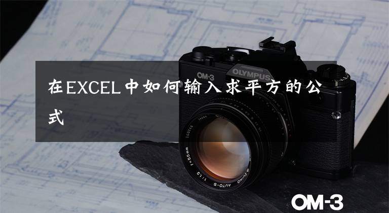 在EXCEL中如何输入求平方的公式文章配图