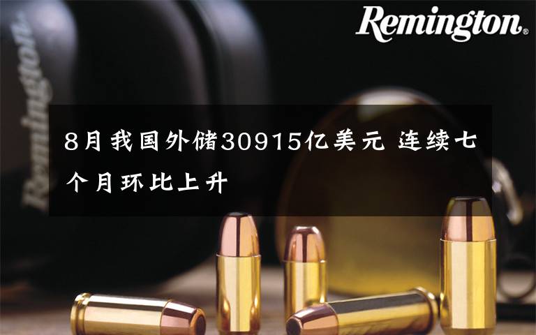 8月我国外储30915亿美元 连续七个月环比上升文章配图