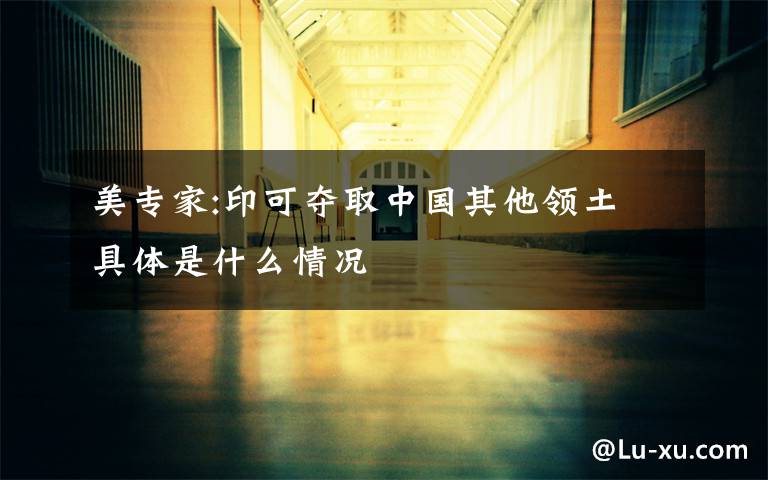 美专家:印可夺取中国其他领土 具体是什么情况文章配图