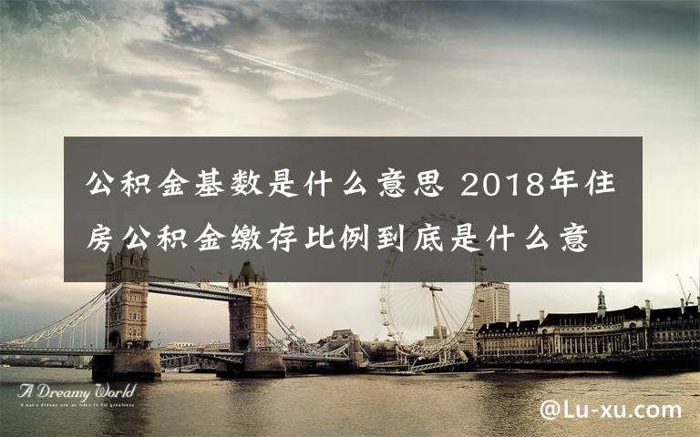 公积金基数是什么意思 2018年住房公积金缴存比例到底是什么意思？你弄明白了吗？