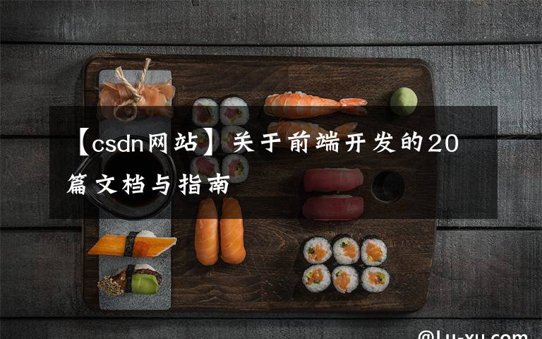 【csdn网站】关于前端开发的20篇文档与指南文章配图