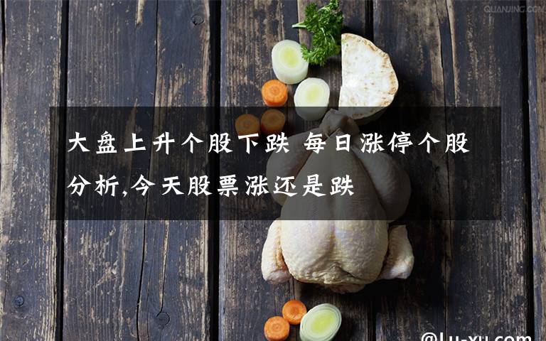 大盘上升个股下跌 每日涨停个股分析,今天股票涨还是跌文章配图