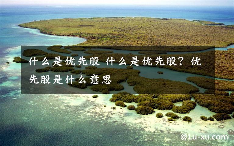 什么是优先股 什么是优先股？优先股是什么意思文章配图