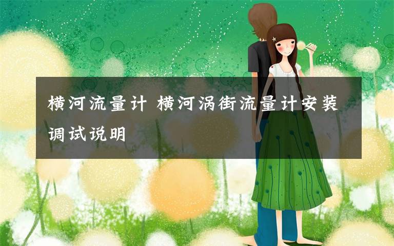 横河流量计 横河涡街流量计安装调试说明