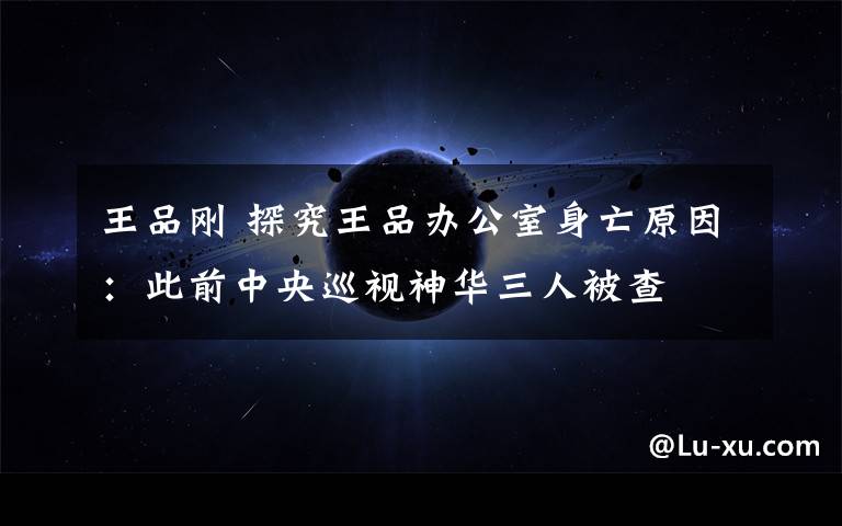 王品刚 探究王品办公室身亡原因：此前中央巡视神华三人被查文章配图