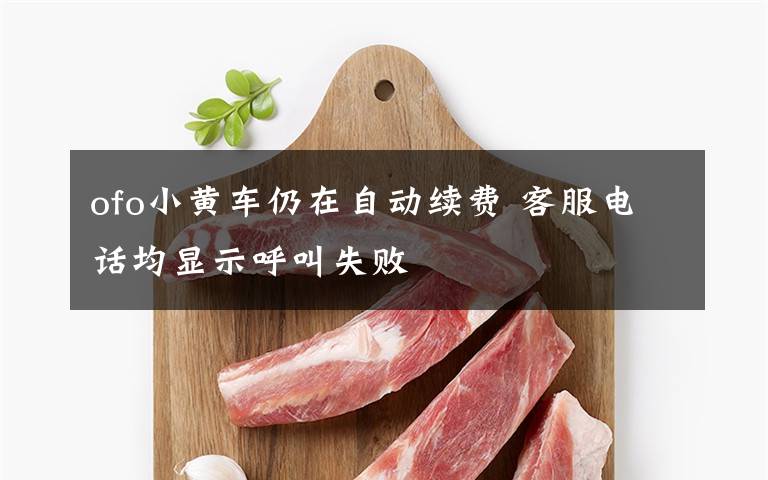 ofo小黄车仍在自动续费 客服电话均显示呼叫失败文章配图