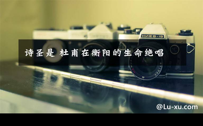 诗圣是 杜甫在衡阳的生命绝唱文章配图