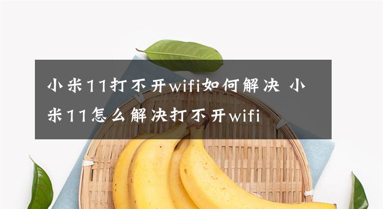 小米11打不开wifi如何解决 小米11怎么解决打不开wifi文章配图