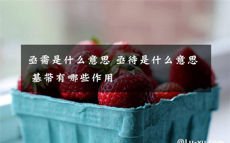 亟需是什么意思 亟待是什么意思 基带有哪些作用文章配图
