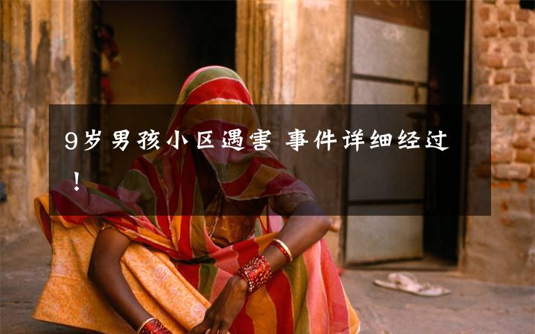 9岁男孩小区遇害 事件详细经过！文章配图