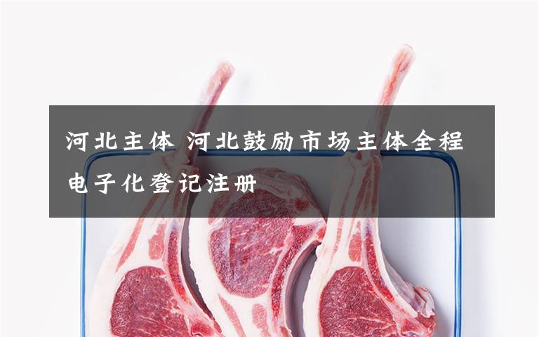 河北主体 河北鼓励市场主体全程电子化登记注册文章配图