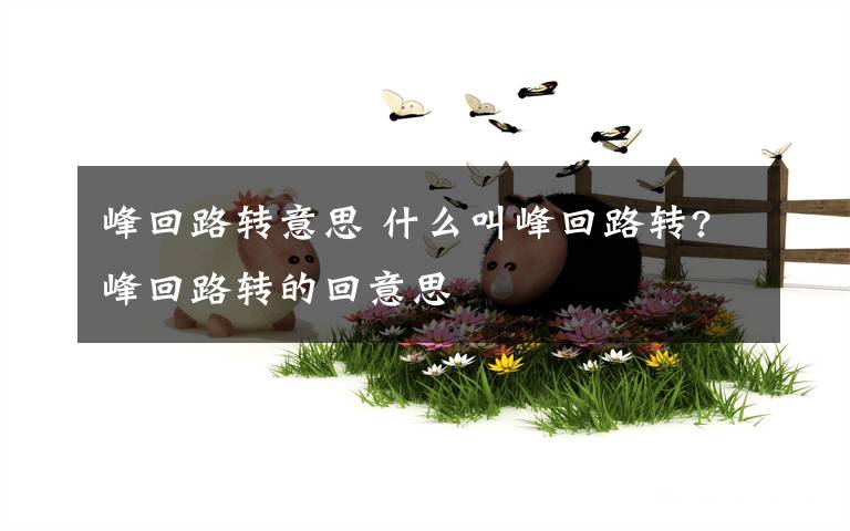 峰回路转意思 什么叫峰回路转?峰回路转的回意思文章配图