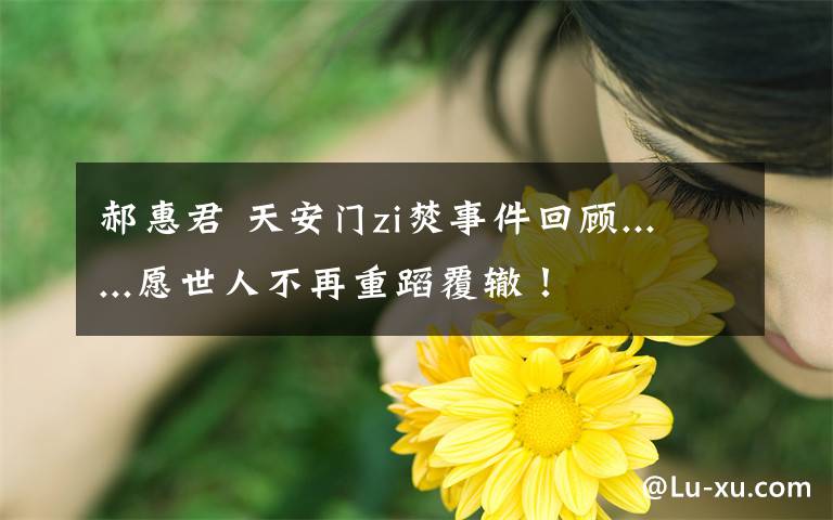 郝惠君 天安门zi焚事件回顾......愿世人不再重蹈覆辙！文章配图