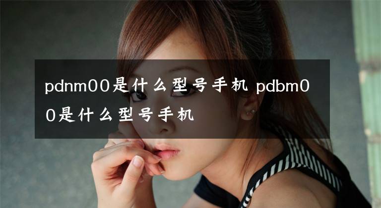 pdnm00是什么型号手机 pdbm00是什么型号手机文章配图