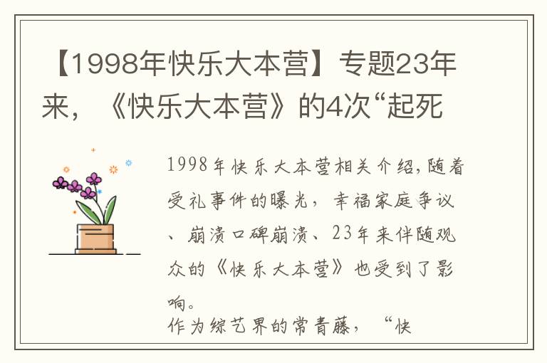 【1998年快乐大本营】专题23年来，《快乐大本营》的4次“起死回生”，堪称教科书级自救